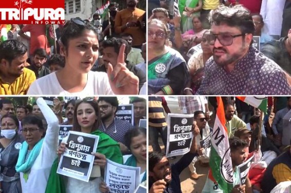 ‘Not using CCTV Cameras, VVPATs is Gross Violation of Election Norms’, Says TMC, Staged Massive Protest at State Election Commission Office